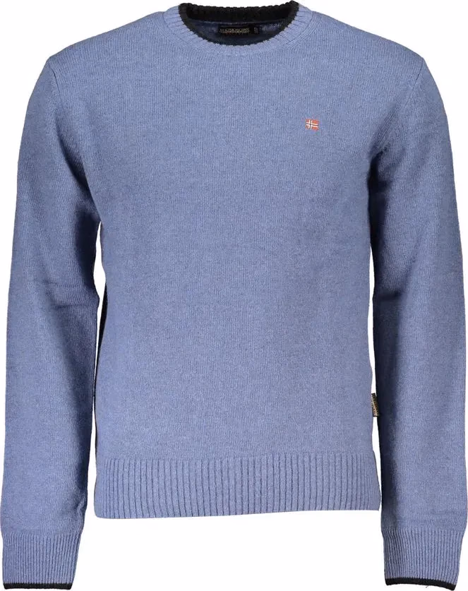 Napapijri Blue Tessuto Men Sweater