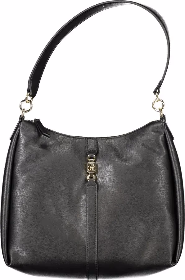 Tommy Hilfiger Black Polyester Women Shoulder Bag