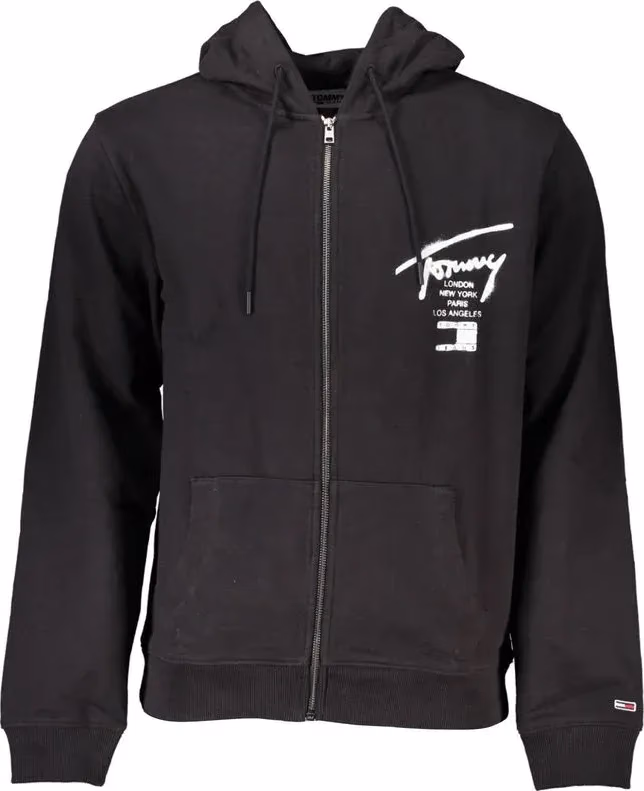 Tommy Hilfiger Black Cotton Mens Sweatshirt
