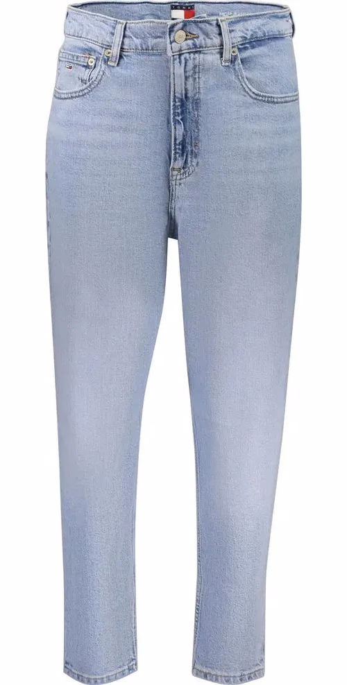 Tommy Hilfiger Azzurro Cotton Women's High-Waisted Jean