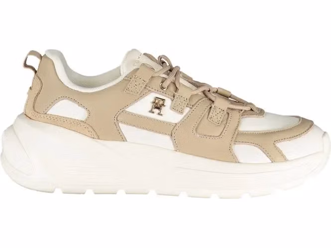 Tommy Hilfiger Bianco Polyurethane Women Sneaker