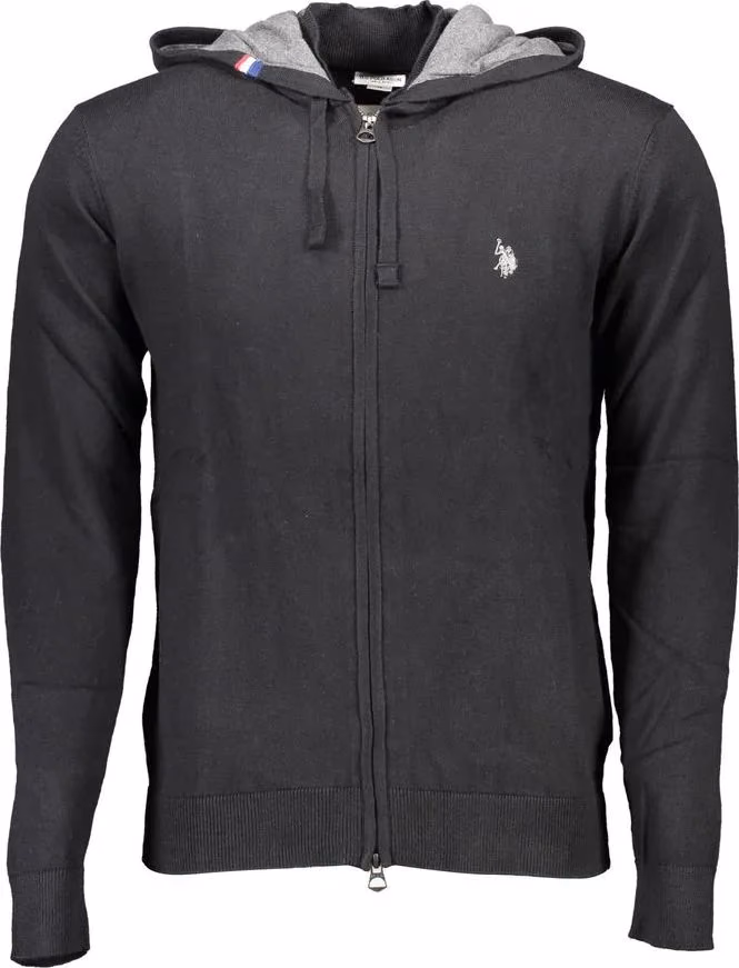 U.S. POLO ASSN. Black Cotton Men's Sweater