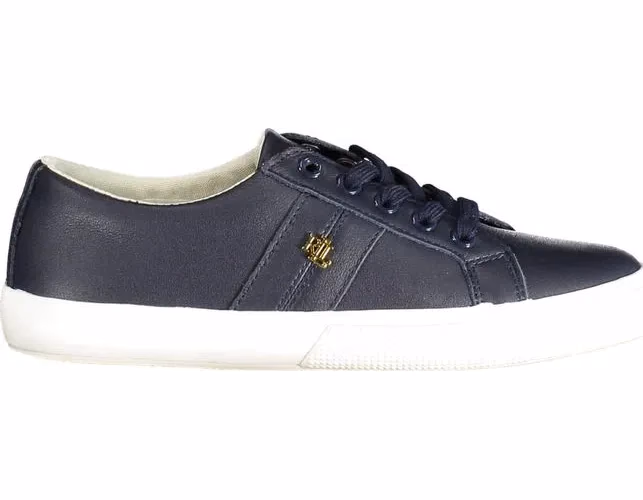 Ralph Lauren Blue Leather Women Sneaker