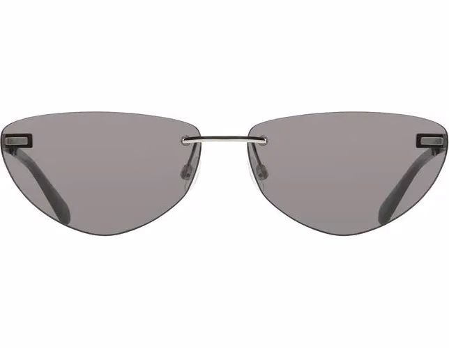Calvin Klein Black Metal Women Sunglass