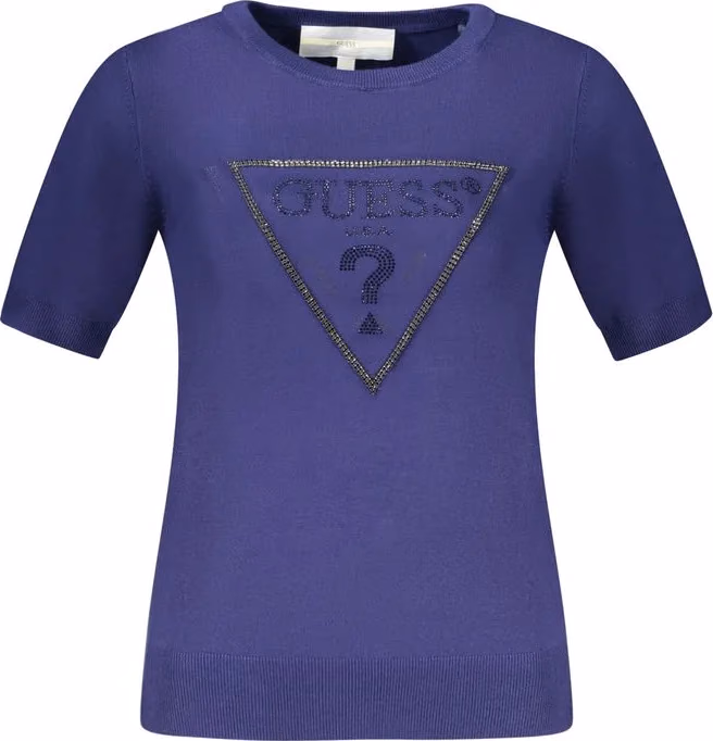 Guess Jeans Blu Viscosa Woman Sweater