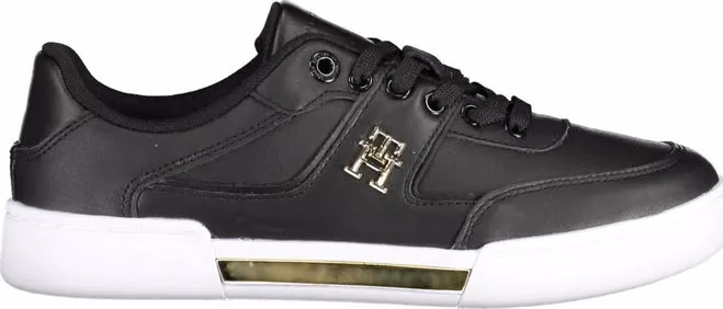 Tommy Hilfiger Black Polyester Women Sneaker