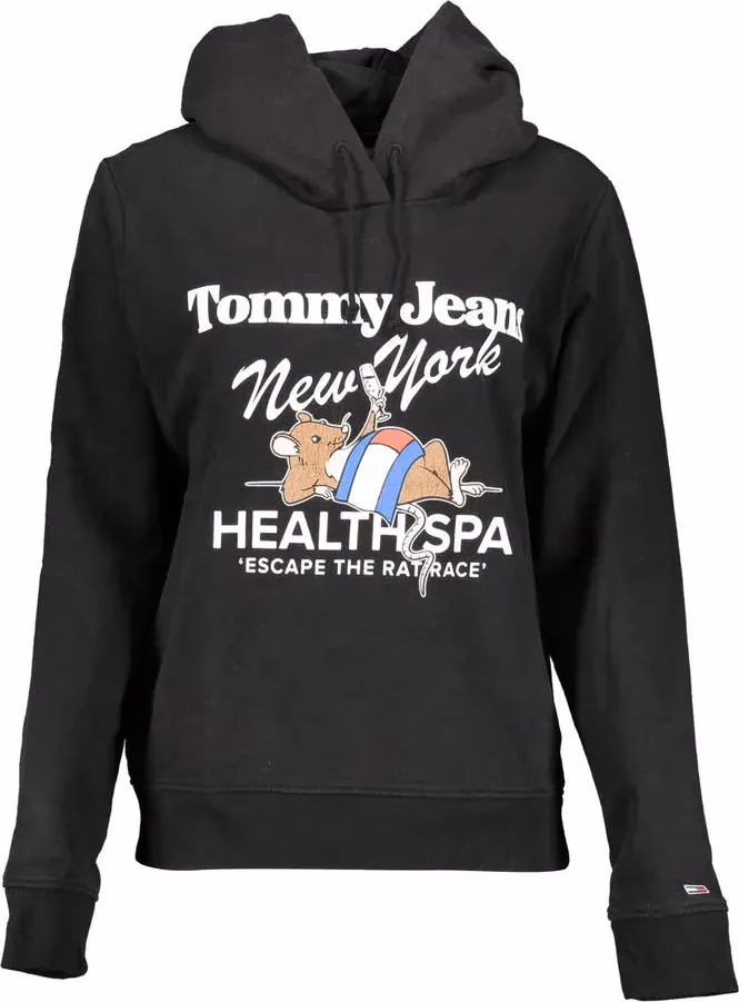Tommy Hilfiger Black Cotton Women's Hoodie