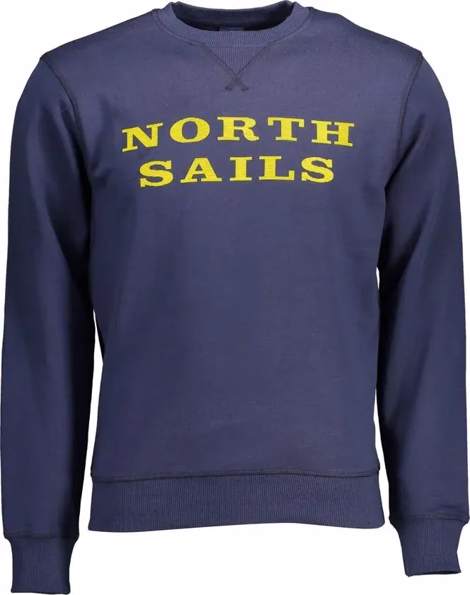 North Sails Blue Cotton Men's Sweatshirt
