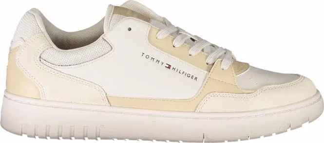 Tommy Hilfiger Beige Polyurethane Men Sneaker