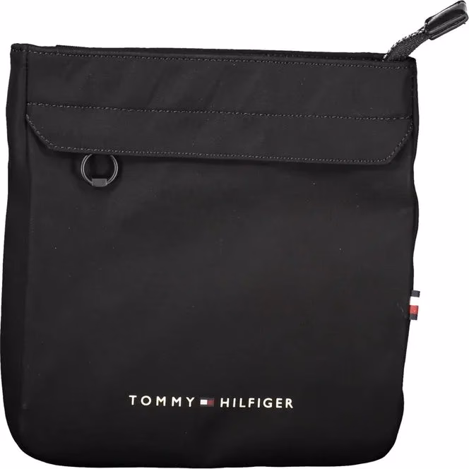 Tommy Hilfiger Black Polyester Men's Shoulder Bag