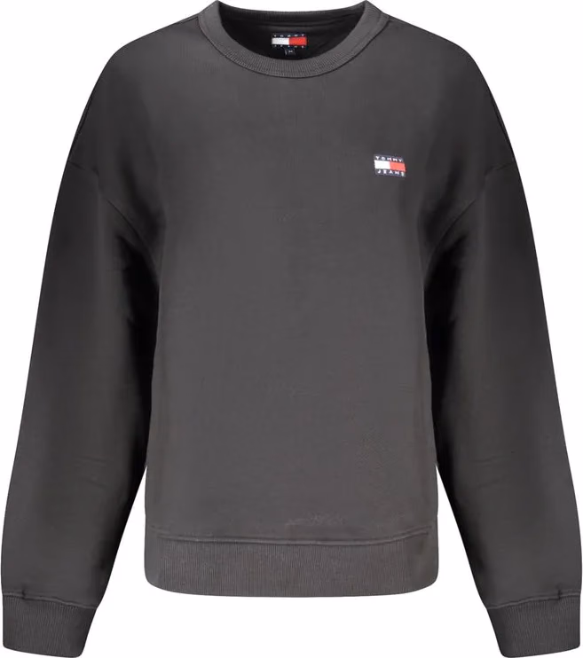 Tommy Hilfiger Black Cotton Women Sweatshirt