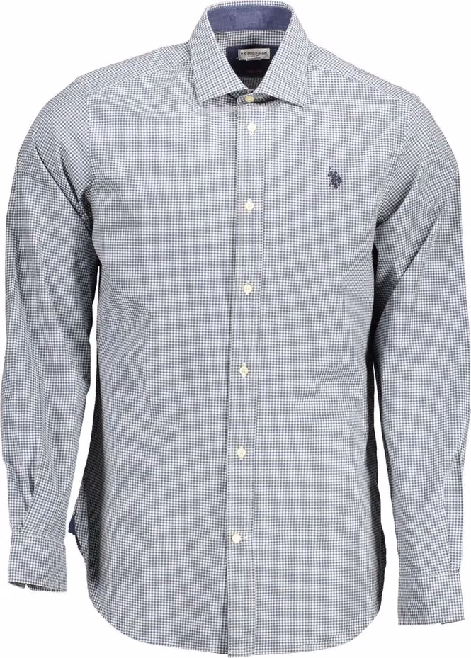 U.S. POLO ASSN. Azzurro Cotton Men's Shirt