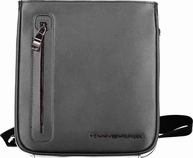 Tommy Hilfiger Black Polyurethane Men's Shoulder Bag