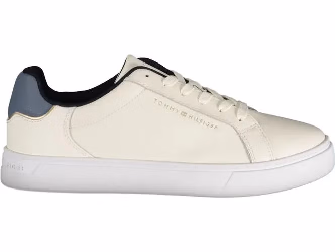 Tommy Hilfiger Beige Leather Women Sneaker