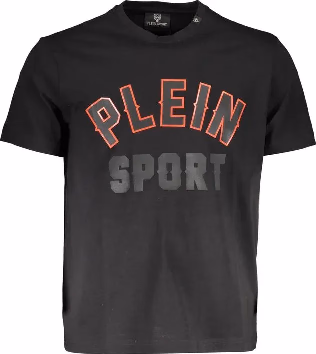 Plein Sport Black Cotton Men T-Shirt