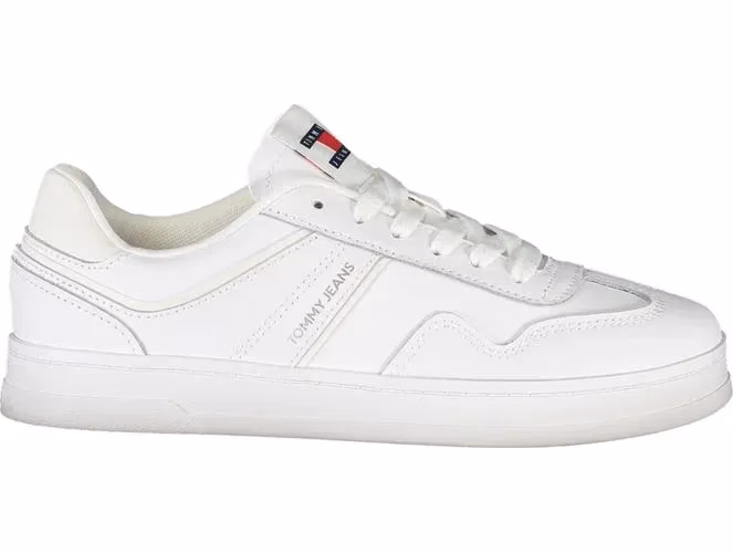 Tommy Hilfiger Bianco Polyurethane Women Sneaker