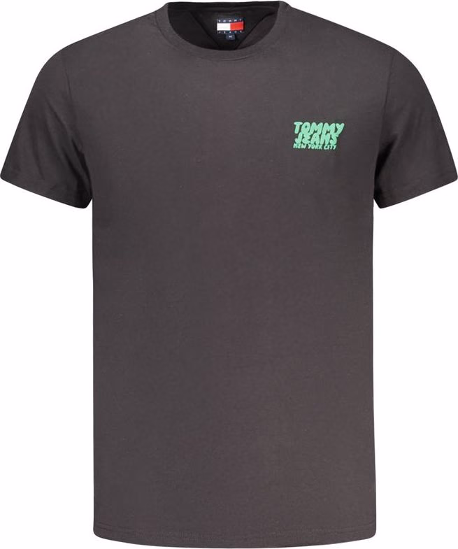 Tommy Hilfiger Black Cotton Men's T-Shirt