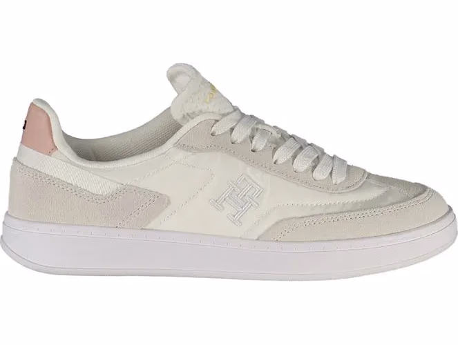 Tommy Hilfiger White Polyurethane Women Sneaker