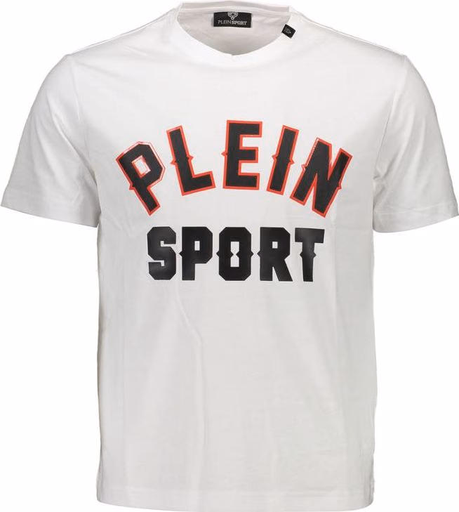 Plein Sport White Cotton Men T-Shirt