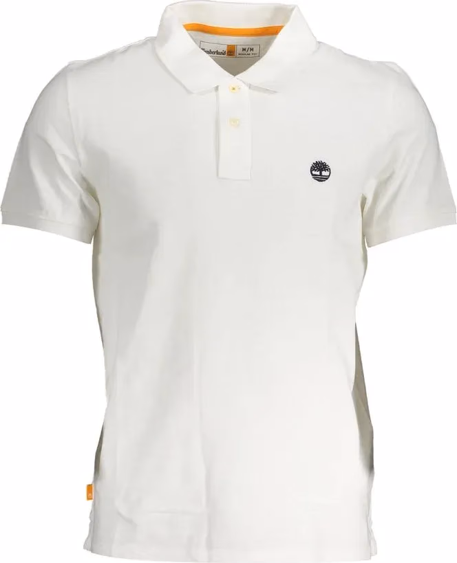 Timberland Bianco Cotton Men Polo Shirt