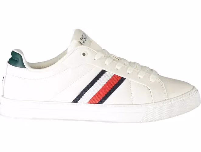 Tommy Hilfiger White Leather Men Sneaker