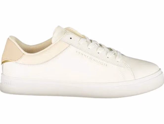 Tommy Hilfiger Beige Polyurethane Women Sneaker