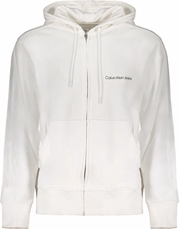 Calvin Klein White Cotton Men's Sweatshirt