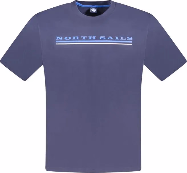 North Sails Blue Cotton Mens T-Shirt