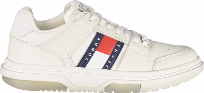 Tommy Hilfiger Bianco Polyurethane Women Sneaker