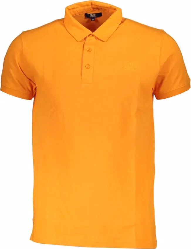 Cavalli Class Arancione Cotton Men Polo