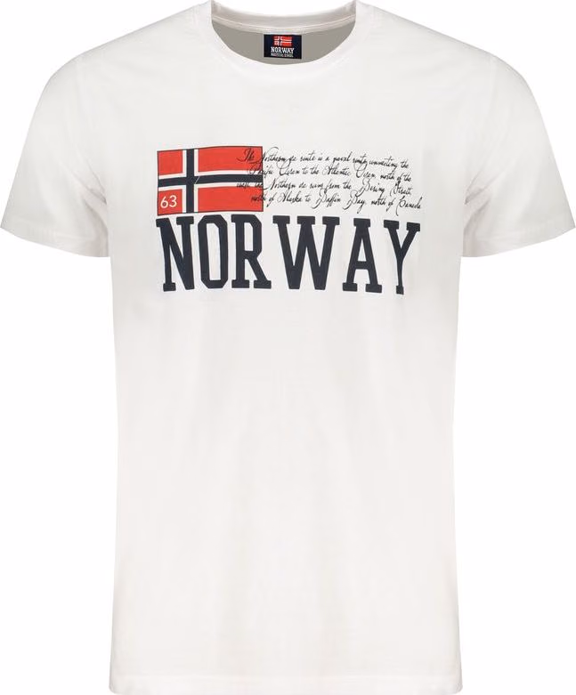 Norway 1963 White Cotton Men's T-Shirt