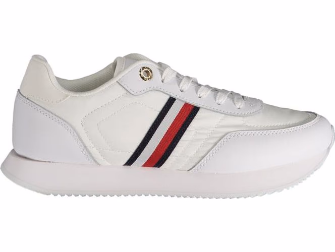 Tommy Hilfiger White Leather Women Sneaker