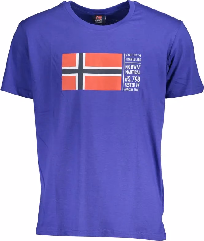 Norway 1963 Blu Cotton Men T-Shirt