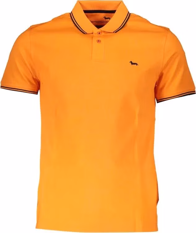 Harmont & Blaine Orange Cotton Polo Shirt