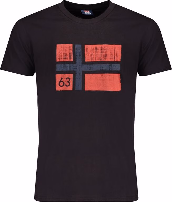 Norway 1963 Black Cotton Men's T-Shirt