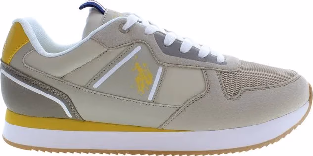 U.S. POLO ASSN. Beige Polyester Men's Sneaker