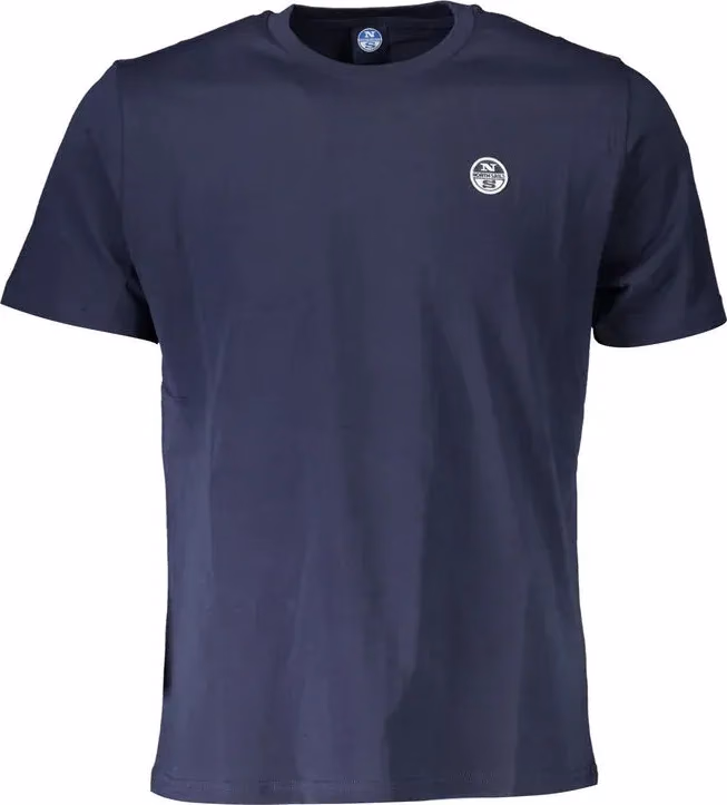 North Sails Blue Cotton Mens T-Shirt
