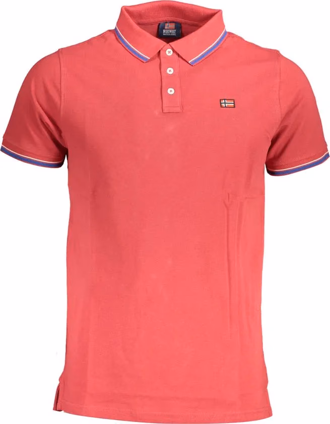 Norway 1963 Red Cotton Men Polo