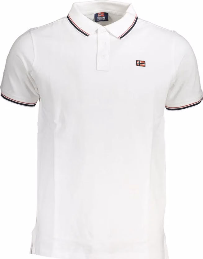 Norway 1963 Bianco Cotton Men Polo