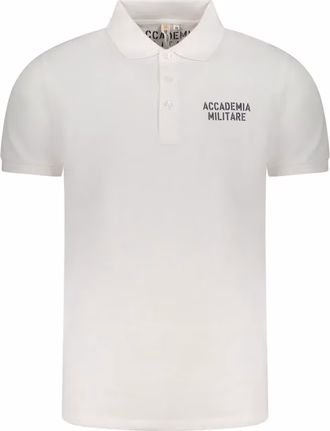 Accademia Militare White Cotton Men's Polo Shirt