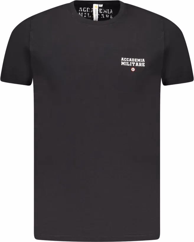 Accademia Militare Black Cotton Men's T-Shirt