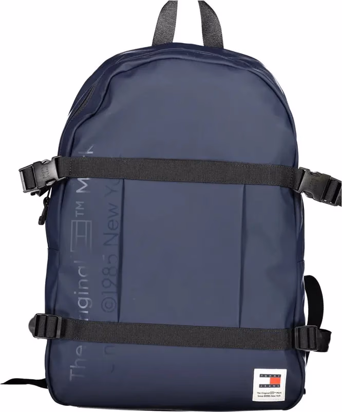 Tommy Hilfiger Blue Polyurethane Men Backpack