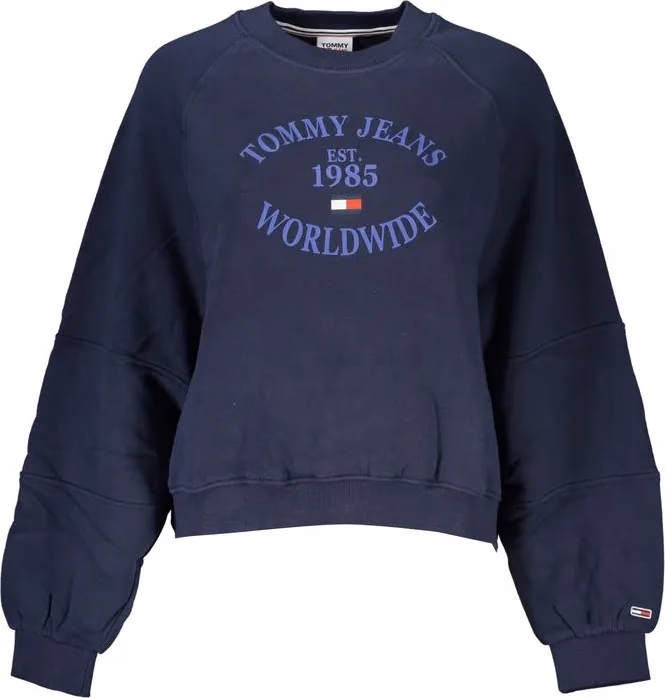 Tommy Hilfiger Blue Cotton Women Sweatshirt