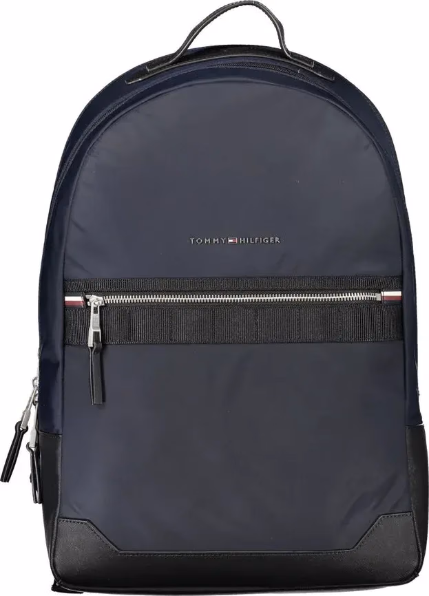 Tommy Hilfiger Blue Polyester Men Backpack