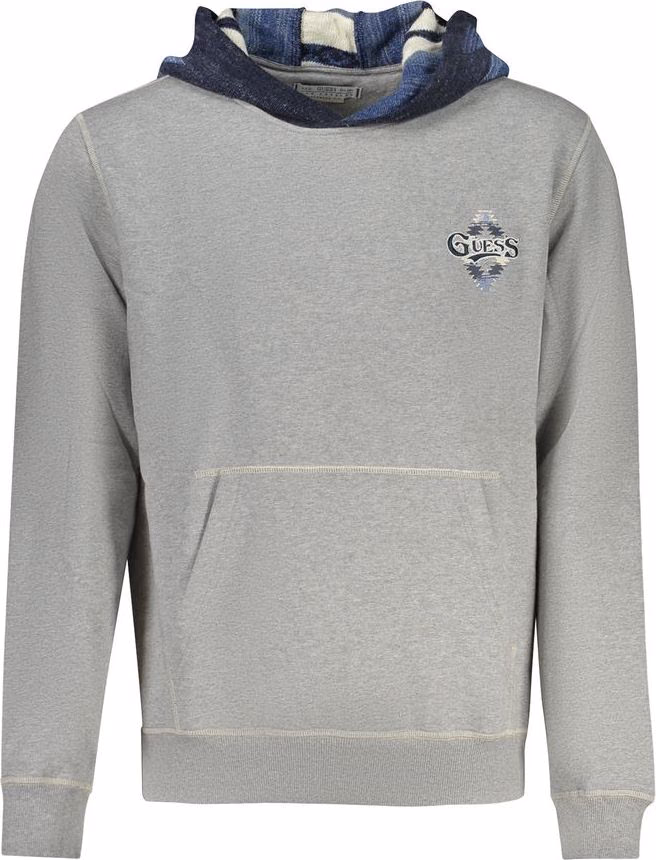 Guess Jeans Grigio Cotton Mens Sweatshirt