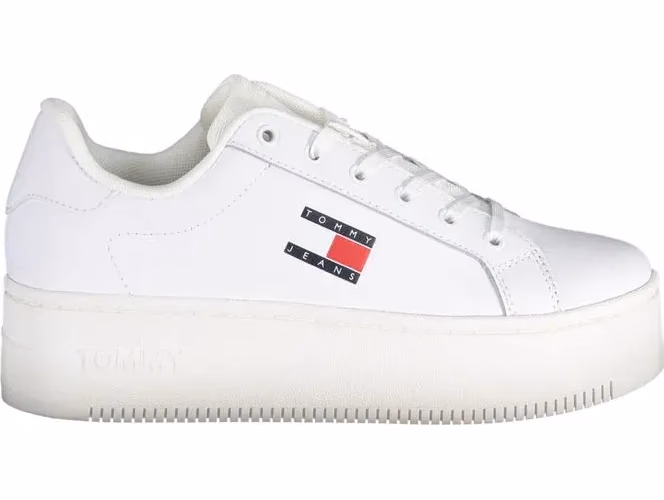 Tommy Hilfiger Bianco Leather Women Sneaker