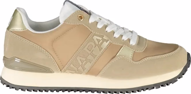Napapijri Beige Polyester Women Sneaker