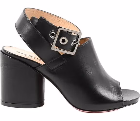Dee Ocleppo Black Leather High Heel Pumps