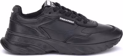 Black Calf Leather Bos Taurus Athletic Sneakers