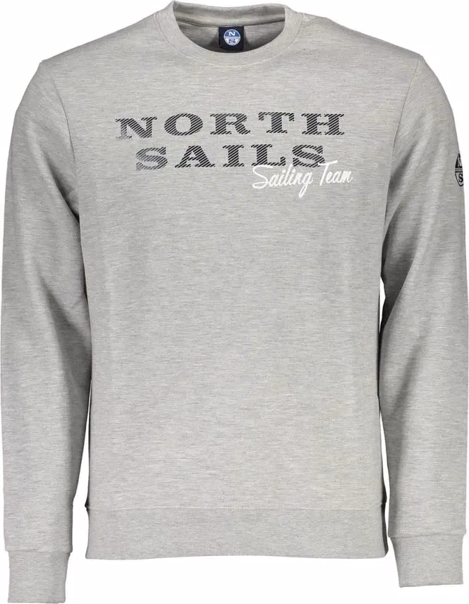 North Sails Grigio Cotton Men Sweatshirt
